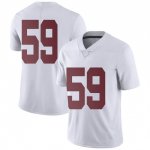 NCAA Men's Alabama Crimson Tide #59 Jake Hall Stitched College Nike Authentic No Name White Football Jersey XI17J08SB